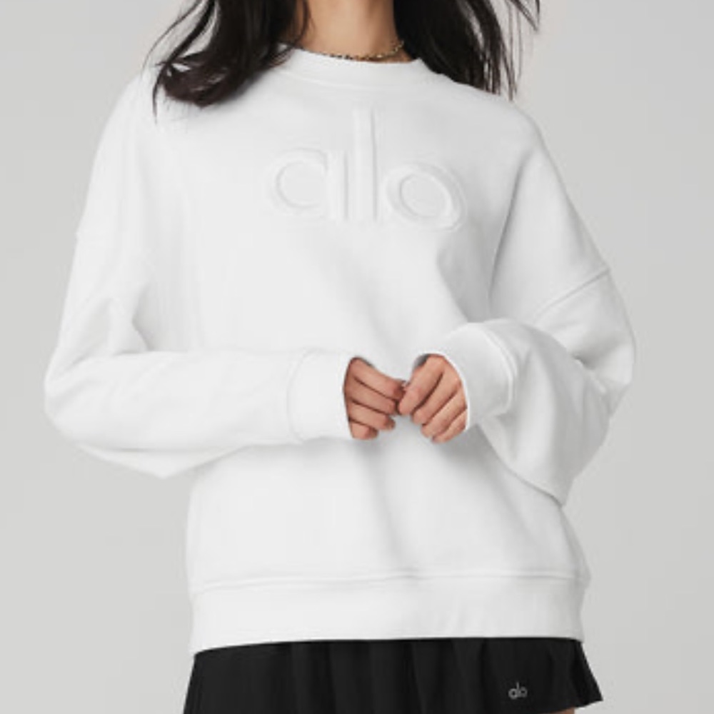 Renown Heavy Weight Emblem Crew Neck Pullover - White